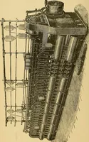 An illustration from Cotton manufacture: a manual of practical instruction in the processes of opening, carding, combing, drawing, doubling, and spinning of cotton, and the methods of dyeing and preparing goods for the market (1894)