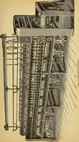An illustration from Cotton manufacture: a manual of practical instruction in the processes of opening, carding, combing, drawing, doubling, and spinning of cotton, and the methods of dyeing and preparing goods for the market (1894)