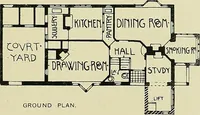 An illustration from Country cottages and week-end homes (1907)