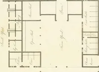 An illustration from The country gentleman's architect : containing a variety of designs for farm houses and farm yards ... : with plans and sections shewing at large the construction of cottages, barns, stables, feeding-houses, dairies, brew-houses, maltings, &c. : with plans for stables and dog-kennels : to which are added, designs for labourers' cottages and small villas : the whole adapted to the use of country gentlemen about to build or to alter (1807)