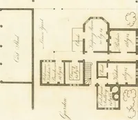 An illustration from The country gentleman's architect : containing a variety of designs for farm houses and farm yards ... : with plans and sections shewing at large the construction of cottages, barns, stables, feeding-houses, dairies, brew-houses, maltings, &c. : with plans for stables and dog-kennels : to which are added, designs for labourers' cottages and small villas : the whole adapted to the use of country gentlemen about to build or to alter (1807)