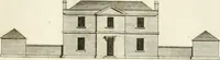 An illustration from The country gentleman's architect, in a great variety of new designs : for cottages, farm-houses, country-houses, villas, lodges for park or garden entrances, and ornamental wooden gates : with plans of the offices belonging to each design, distributed with a strict attention to convenience, elegance, and economy : engraved on thirty-two plates, from designs drawn (1789)