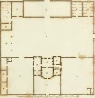 An illustration from The country gentleman's architect, in a great variety of new designs : for cottages, farm-houses, country-houses, villas, lodges for park or garden entrances, and ornamental wooden gates : with plans of the offices belonging to each design, distributed with a strict attention to convenience, elegance, and economy : engraved on thirty-two plates, from designs drawn (1789)