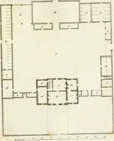 An illustration from The country gentleman's architect, in a great variety of new designs : for cottages, farm-houses, country-houses, villas, lodges for park or garden entrances, and ornamental wooden gates : with plans of the offices belonging to each design, distributed with a strict attention to convenience, elegance, and economy : engraved on thirty-two plates, from designs drawn (1789)