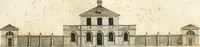 An illustration from The country gentleman's architect, in a great variety of new designs : for cottages, farm-houses, country-houses, villas, lodges for park or garden entrances, and ornamental wooden gates : with plans of the offices belonging to each design, distributed with a strict attention to convenience, elegance, and economy : engraved on thirty-two plates, from designs drawn (1789)