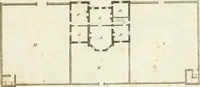 An illustration from The country gentleman's architect, in a great variety of new designs : for cottages, farm-houses, country-houses, villas, lodges for park or garden entrances, and ornamental wooden gates : with plans of the offices belonging to each design, distributed with a strict attention to convenience, elegance, and economy : engraved on thirty-two plates, from designs drawn (1789)