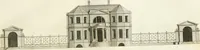 An illustration from The country gentleman's architect, in a great variety of new designs : for cottages, farm-houses, country-houses, villas, lodges for park or garden entrances, and ornamental wooden gates : with plans of the offices belonging to each design, distributed with a strict attention to convenience, elegance, and economy : engraved on thirty-two plates, from designs drawn (1789)