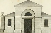An illustration from The country gentleman's architect, in a great variety of new designs : for cottages, farm-houses, country-houses, villas, lodges for park or garden entrances, and ornamental wooden gates : with plans of the offices belonging to each design, distributed with a strict attention to convenience, elegance, and economy : engraved on thirty-two plates, from designs drawn (1789)