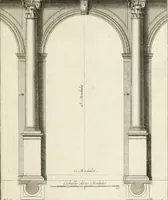 Picture 49 of 280 from Cours d'architecture : qui comprend Les ordres de Vignole, avec des commentaires, les figures & les descriptions de ses plus beaux bâtimens, & de ceux de Michel-Ange, des instructions et des preceptes, & plusieurs nouveaux desseins concernans la distribution & la décoration, la matière & la construction des édifices, la maçonnerie, la charpenterie, la couverture, la serrurerie, la menuiserie, le jardinage, & géneralement tout ce qui regarde l'art de bastir (1738), leaf 160