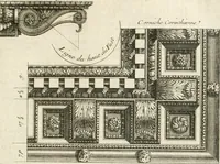 Picture 53 of 280 from Cours d'architecture : qui comprend Les ordres de Vignole, avec des commentaires, les figures & les descriptions de ses plus beaux bâtimens, & de ceux de Michel-Ange, des instructions et des preceptes, & plusieurs nouveaux desseins concernans la distribution & la décoration, la matière & la construction des édifices, la maçonnerie, la charpenterie, la couverture, la serrurerie, la menuiserie, le jardinage, & géneralement tout ce qui regarde l'art de bastir (1738), leaf 170