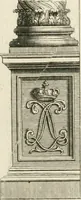 Picture 62 of 280 from Cours d'architecture : qui comprend Les ordres de Vignole, avec des commentaires, les figures & les descriptions de ses plus beaux bâtimens, & de ceux de Michel-Ange, des instructions et des preceptes, & plusieurs nouveaux desseins concernans la distribution & la décoration, la matière & la construction des édifices, la maçonnerie, la charpenterie, la couverture, la serrurerie, la menuiserie, le jardinage, & géneralement tout ce qui regarde l'art de bastir (1738), leaf 192