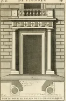 Picture 70 of 280 from Cours d'architecture : qui comprend Les ordres de Vignole, avec des commentaires, les figures & les descriptions de ses plus beaux bâtimens, & de ceux de Michel-Ange, des instructions et des preceptes, & plusieurs nouveaux desseins concernans la distribution & la décoration, la matière & la construction des édifices, la maçonnerie, la charpenterie, la couverture, la serrurerie, la menuiserie, le jardinage, & géneralement tout ce qui regarde l'art de bastir (1738), leaf 210