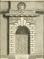 Picture 71 of 280 from Cours d'architecture : qui comprend Les ordres de Vignole, avec des commentaires, les figures & les descriptions de ses plus beaux bâtimens, & de ceux de Michel-Ange, des instructions et des preceptes, & plusieurs nouveaux desseins concernans la distribution & la décoration, la matière & la construction des édifices, la maçonnerie, la charpenterie, la couverture, la serrurerie, la menuiserie, le jardinage, & géneralement tout ce qui regarde l'art de bastir (1738), leaf 212