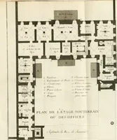 Picture 101 of 280 from Cours d'architecture : qui comprend Les ordres de Vignole, avec des commentaires, les figures & les descriptions de ses plus beaux bâtimens, & de ceux de Michel-Ange, des instructions et des preceptes, & plusieurs nouveaux desseins concernans la distribution & la décoration, la matière & la construction des édifices, la maçonnerie, la charpenterie, la couverture, la serrurerie, la menuiserie, le jardinage, & géneralement tout ce qui regarde l'art de bastir (1738), leaf 282