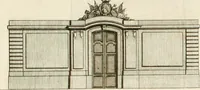 An illustration from Cours d'architecture : qui comprend Les ordres de Vignole, avec des commentaires, les figures & les descriptions de ses plus beaux bâtimens, & de ceux de Michel-Ange, des instructions et des preceptes, & plusieurs nouveaux desseins concernans la distribution & la décoration, la matière & la construction des édifices, la maçonnerie, la charpenterie, la couverture, la serrurerie, la menuiserie, le jardinage, & géneralement tout ce qui regarde l'art de bastir (1738)