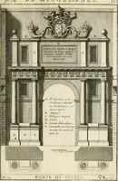 Picture 184 of 280 from Cours d'architecture : qui comprend Les ordres de Vignole, avec des commentaires, les figures & les descriptions de ses plus beaux bâtimens, & de ceux de Michel-Ange, des instructions et des preceptes, & plusieurs nouveaux desseins concernans la distribution & la décoration, la matière & la construction des édifices, la maçonnerie, la charpenterie, la couverture, la serrurerie, la menuiserie, le jardinage, & géneralement tout ce qui regarde l'art de bastir (1738), leaf 460