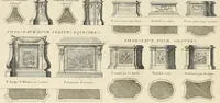 Picture 210 of 280 from Cours d'architecture : qui comprend Les ordres de Vignole, avec des commentaires, les figures & les descriptions de ses plus beaux bâtimens, & de ceux de Michel-Ange, des instructions et des preceptes, & plusieurs nouveaux desseins concernans la distribution & la décoration, la matière & la construction des édifices, la maçonnerie, la charpenterie, la couverture, la serrurerie, la menuiserie, le jardinage, & géneralement tout ce qui regarde l'art de bastir (1738), leaf 511