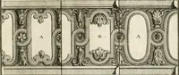 An illustration from Cours d'architecture : qui comprend Les ordres de Vignole, avec des commentaires, les figures & les descriptions de ses plus beaux bâtimens, & de ceux de Michel-Ange, des instructions et des preceptes, & plusieurs nouveaux desseins concernans la distribution & la décoration, la matière & la construction des édifices, la maçonnerie, la charpenterie, la couverture, la serrurerie, la menuiserie, le jardinage, & géneralement tout ce qui regarde l'art de bastir (1738)