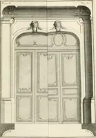 Picture 236 of 280 from Cours d'architecture : qui comprend Les ordres de Vignole, avec des commentaires, les figures & les descriptions de ses plus beaux bâtimens, & de ceux de Michel-Ange, des instructions et des preceptes, & plusieurs nouveaux desseins concernans la distribution & la décoration, la matière & la construction des édifices, la maçonnerie, la charpenterie, la couverture, la serrurerie, la menuiserie, le jardinage, & géneralement tout ce qui regarde l'art de bastir (1738), leaf 562