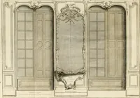 Picture 246 of 280 from Cours d'architecture : qui comprend Les ordres de Vignole, avec des commentaires, les figures & les descriptions de ses plus beaux bâtimens, & de ceux de Michel-Ange, des instructions et des preceptes, & plusieurs nouveaux desseins concernans la distribution & la décoration, la matière & la construction des édifices, la maçonnerie, la charpenterie, la couverture, la serrurerie, la menuiserie, le jardinage, & géneralement tout ce qui regarde l'art de bastir (1738), leaf 573