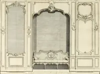 Picture 252 of 280 from Cours d'architecture : qui comprend Les ordres de Vignole, avec des commentaires, les figures & les descriptions de ses plus beaux bâtimens, & de ceux de Michel-Ange, des instructions et des preceptes, & plusieurs nouveaux desseins concernans la distribution & la décoration, la matière & la construction des édifices, la maçonnerie, la charpenterie, la couverture, la serrurerie, la menuiserie, le jardinage, & géneralement tout ce qui regarde l'art de bastir (1738), leaf 579