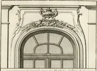 An illustration from Cours d'architecture : qui comprend Les ordres de Vignole, avec des commentaires, les figures & les descriptions de ses plus beaux bâtimens, & de ceux de Michel-Ange, des instructions et des preceptes, & plusieurs nouveaux desseins concernans la distribution & la décoration, la matière & la construction des édifices, la maçonnerie, la charpenterie, la couverture, la serrurerie, la menuiserie, le jardinage, & géneralement tout ce qui regarde l'art de bastir (1738)