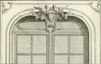 Picture 255 of 280 from Cours d'architecture : qui comprend Les ordres de Vignole, avec des commentaires, les figures & les descriptions de ses plus beaux bâtimens, & de ceux de Michel-Ange, des instructions et des preceptes, & plusieurs nouveaux desseins concernans la distribution & la décoration, la matière & la construction des édifices, la maçonnerie, la charpenterie, la couverture, la serrurerie, la menuiserie, le jardinage, & géneralement tout ce qui regarde l'art de bastir (1738), leaf 582