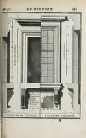 Picture 21 of 55 from Cours d'architecture qui comprend les ordres de Vignole : avec des commentaires, les figures & descriptions de ses plus beaux bâtimens, & de ceux de Michel-Ange ... & tout ce qui regarde l'art de bâtir : avec une ample explication par ordre alphabetique de tous les termes (1691), leaf 257