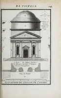 Picture 36 of 55 from Cours d'architecture qui comprend les ordres de Vignole : avec des commentaires, les figures & descriptions de ses plus beaux bâtimens, & de ceux de Michel-Ange ... & tout ce qui regarde l'art de bâtir : avec une ample explication par ordre alphabetique de tous les termes (1691), leaf 415
