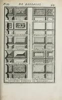 Picture 49 of 55 from Cours d'architecture qui comprend les ordres de Vignole : avec des commentaires, les figures & descriptions de ses plus beaux bâtimens, & de ceux de Michel-Ange ... & tout ce qui regarde l'art de bâtir : avec une ample explication par ordre alphabetique de tous les termes (1691), leaf 527