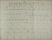 An illustration from A course on the stresses in bridge and roof trusses, arched ribs and suspension bridges (1904)