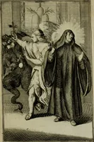 An illustration from Courte description des ordres des femmes & filles religieuses. Contenant une petite relation de leur origine, de leur progrés, & de leur confirmation. Avec les figures de leurs habits, gravez (1691)