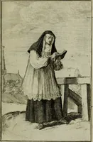 Picture 17 of 96 from Courte description des ordres des femmes & filles religieuses. Contenant une petite relation de leur origine, de leur progrés, & de leur confirmation. Avec les figures de leurs habits, gravez (1691), leaf 44