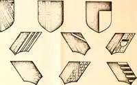 An illustration from Courtenay family armorial, containing over two hundred coats of arms taken from those at Powderham Castle, with explanatory notes (1896)