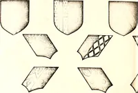 An illustration from Courtenay family armorial, containing over two hundred coats of arms taken from those at Powderham Castle, with explanatory notes (1896)