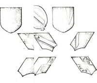 An illustration from Courtenay family armorial, containing over two hundred coats of arms taken from those at Powderham Castle, with explanatory notes (1896)