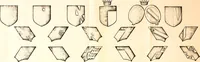 An illustration from Courtenay family armorial, containing over two hundred coats of arms taken from those at Powderham Castle, with explanatory notes (1896)