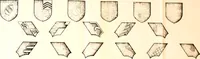An illustration from Courtenay family armorial, containing over two hundred coats of arms taken from those at Powderham Castle, with explanatory notes (1896)
