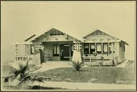 An illustration from Craftsman bungalows : a collection of the latest designs dedicated to the lover of a convenient home by Jud Yoho. (1912)