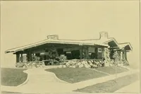 An illustration from Craftsman bungalows : a collection of the latest designs dedicated to the lover of a convenient home by Jud Yoho. (1912)