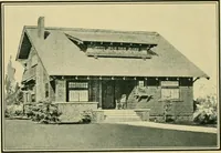 An illustration from Craftsman bungalows : a collection of the latest designs dedicated to the lover of a convenient home by Jud Yoho. (1912)