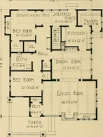 An illustration from Craftsman bungalows : a collection of the latest designs dedicated to the lover of a convenient home by Jud Yoho. (1912)