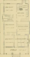 An illustration from Craftsman bungalows : a collection of the latest designs dedicated to the lover of a convenient home by Jud Yoho. (1912)