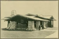 An illustration from Craftsman bungalows : a collection of the latest designs dedicated to the lover of a convenient home by Jud Yoho. (1912)