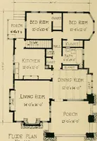 An illustration from Craftsman bungalows : a collection of the latest designs dedicated to the lover of a convenient home by Jud Yoho. (1912)