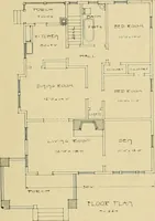 An illustration from Craftsman bungalows : a collection of the latest designs dedicated to the lover of a convenient home by Jud Yoho. (1912)