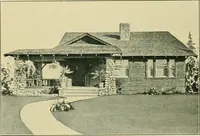 An illustration from Craftsman bungalows : a collection of the latest designs dedicated to the lover of a convenient home by Jud Yoho. (1912)