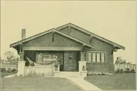 An illustration from Craftsman bungalows : a collection of the latest designs dedicated to the lover of a convenient home by Jud Yoho. (1912)