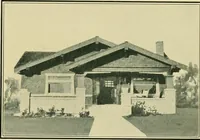 An illustration from Craftsman bungalows : a collection of the latest designs dedicated to the lover of a convenient home by Jud Yoho. (1912)