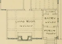 An illustration from Craftsman bungalows : a collection of the latest designs dedicated to the lover of a convenient home by Jud Yoho. (1912)